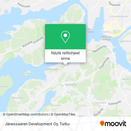 Jänessaaren Development Oy kartta