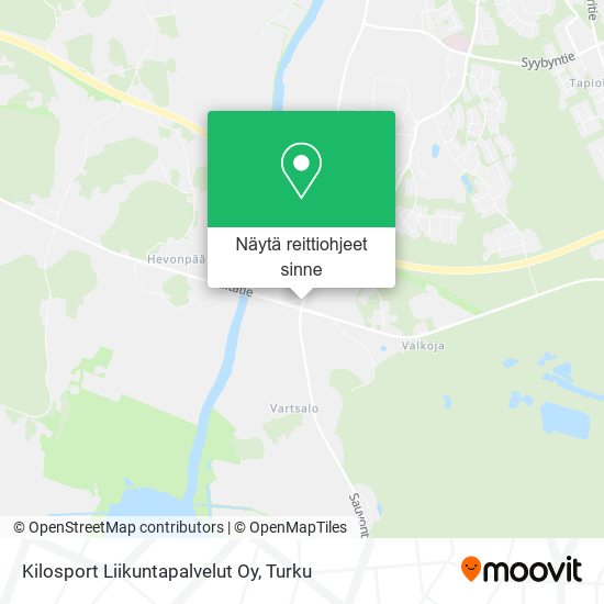 Kilosport Liikuntapalvelut Oy kartta