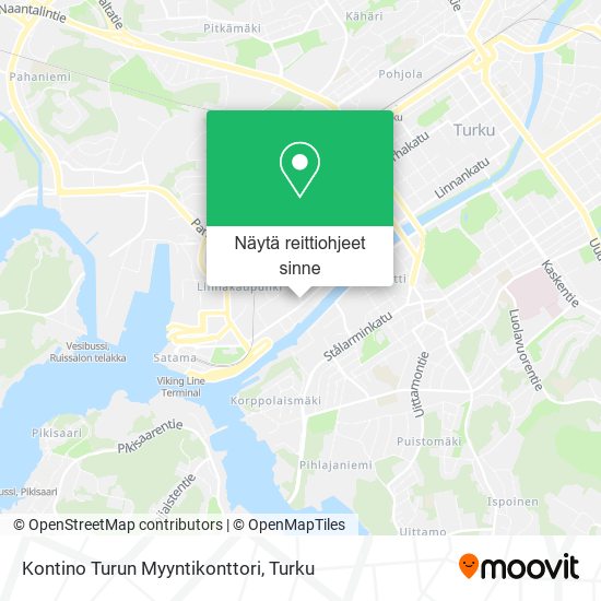 Kontino Turun Myyntikonttori kartta