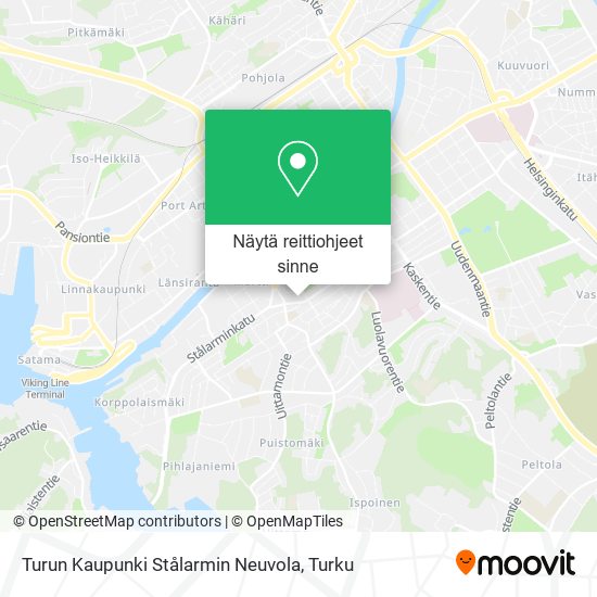 Turun Kaupunki Stålarmin Neuvola kartta