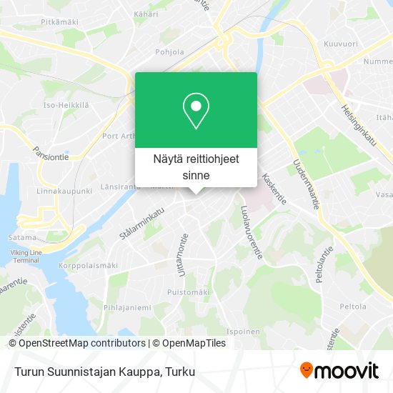 Turun Suunnistajan Kauppa kartta