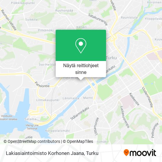 Lakiasiaintoimisto Korhonen Jaana kartta