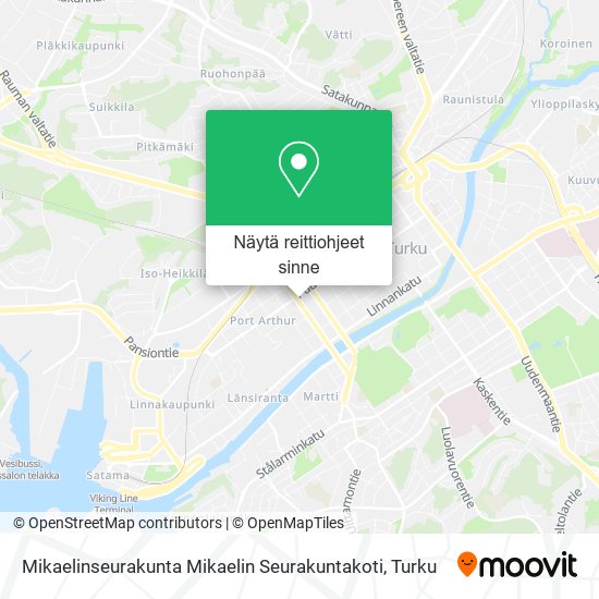 Mikaelinseurakunta Mikaelin Seurakuntakoti kartta