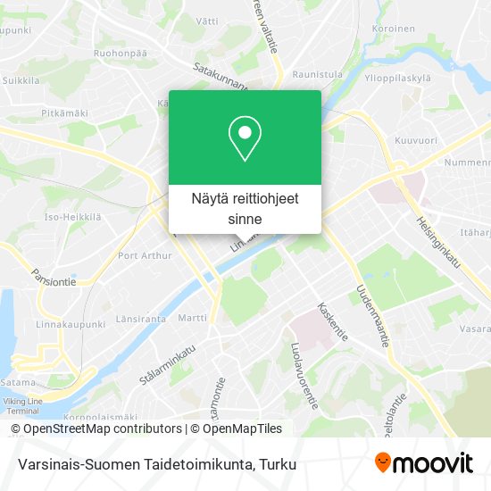 Varsinais-Suomen Taidetoimikunta kartta