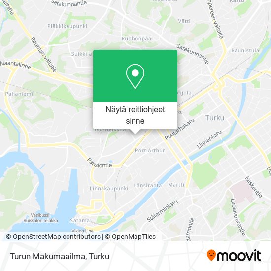 Turun Makumaailma kartta