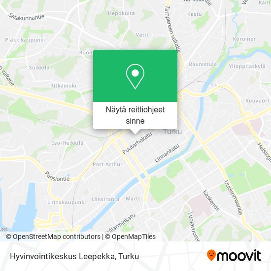 Hyvinvointikeskus Leepekka kartta