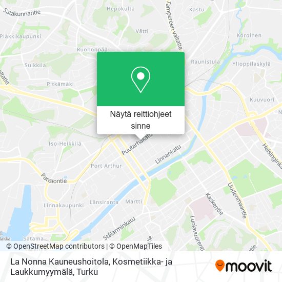La Nonna Kauneushoitola, Kosmetiikka- ja Laukkumyymälä kartta