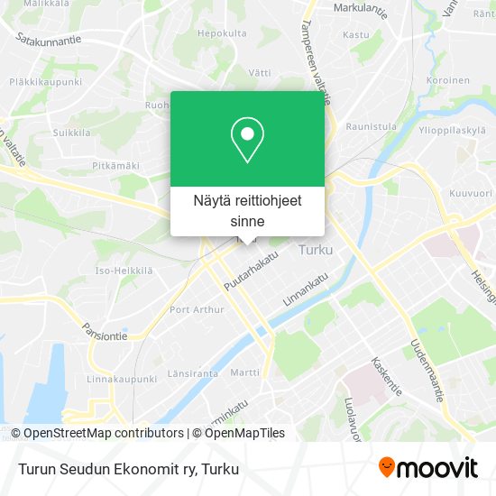 Turun Seudun Ekonomit ry kartta