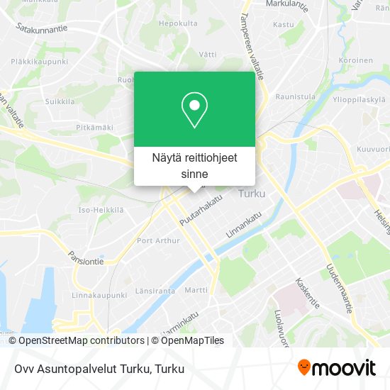 Ovv Asuntopalvelut Turku kartta