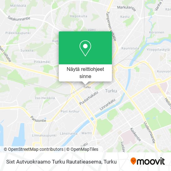 Sixt Autvuokraamo Turku Rautatieasema kartta