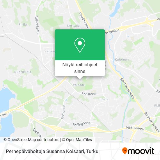Perhepäivähoitaja Susanna Koisaari kartta