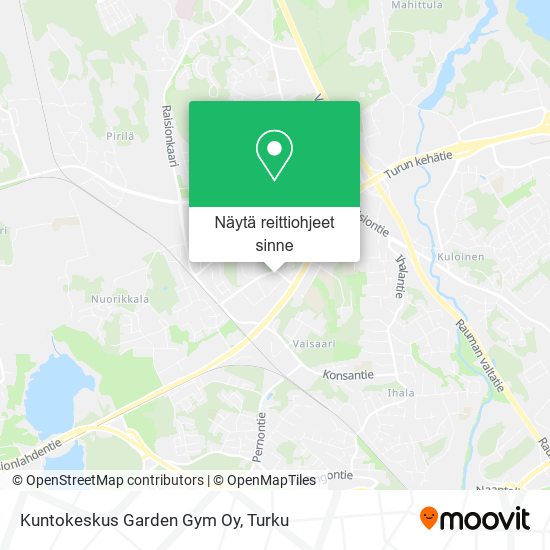 Kuntokeskus Garden Gym Oy kartta