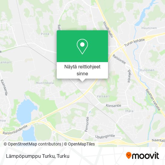 Lämpöpumppu Turku kartta