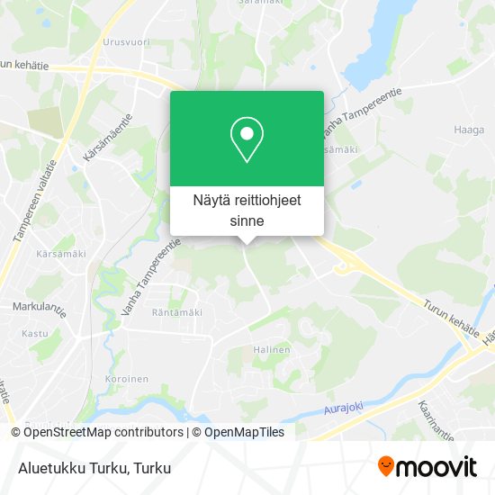 Aluetukku Turku kartta