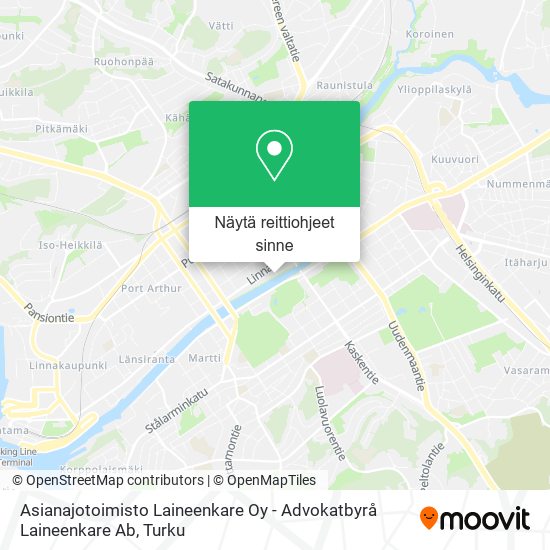 Asianajotoimisto Laineenkare Oy - Advokatbyrå Laineenkare Ab kartta