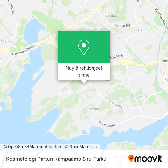 Kosmetologi Parturi-Kampaamo Siru kartta