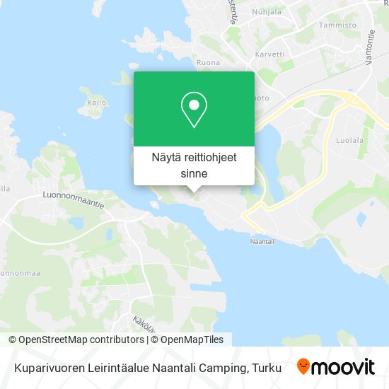 Kuparivuoren Leirintäalue Naantali Camping kartta