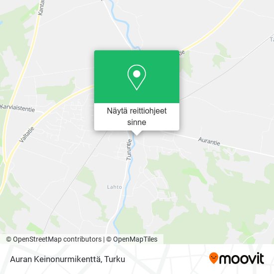 Auran Keinonurmikenttä kartta