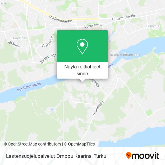 Lastensuojelupalvelut Omppu Kaarina kartta