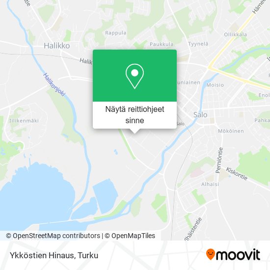Ykköstien Hinaus kartta