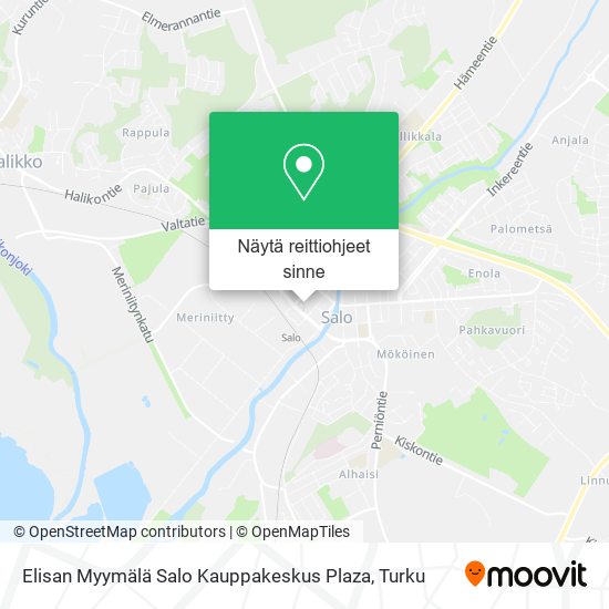 Elisan Myymälä Salo Kauppakeskus Plaza kartta