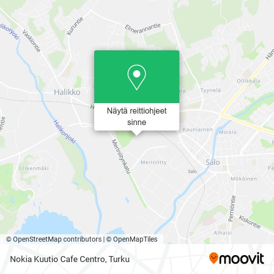 Nokia Kuutio Cafe Centro kartta