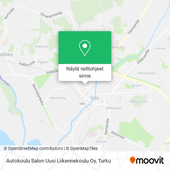 Autokoulu Salon Uusi Liikennekoulu Oy kartta