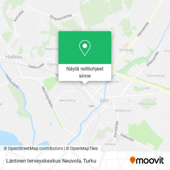 Läntinen terveyskeskus Neuvola kartta