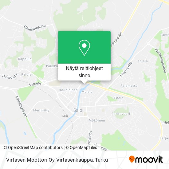 Virtasen Moottori Oy-Virtasenkauppa kartta