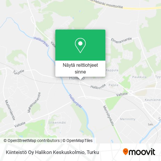 Kiinteistö Oy Halikon Keskuskolmio kartta