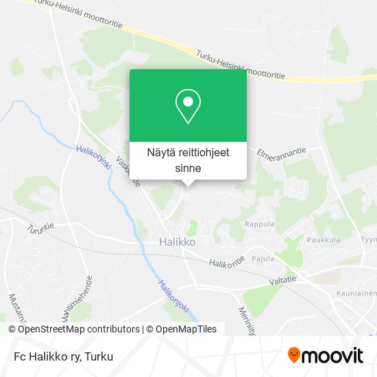 Fc Halikko ry kartta