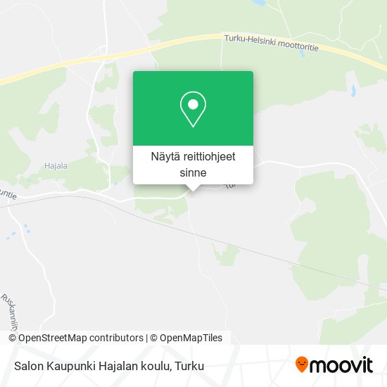 Salon Kaupunki Hajalan koulu kartta