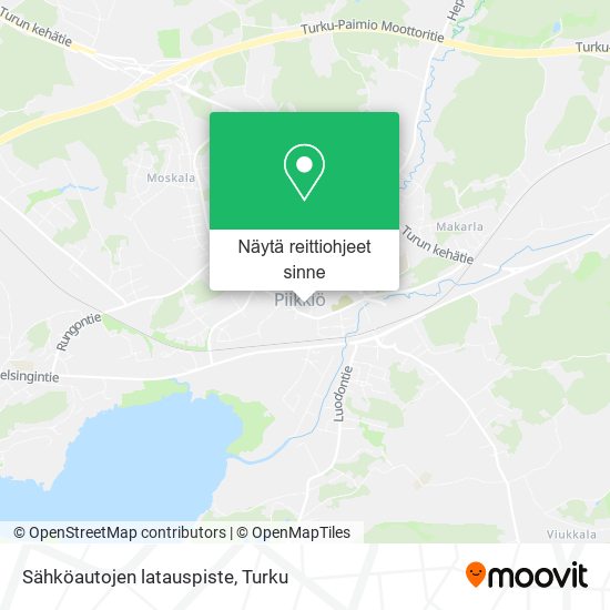 Sähköautojen latauspiste kartta