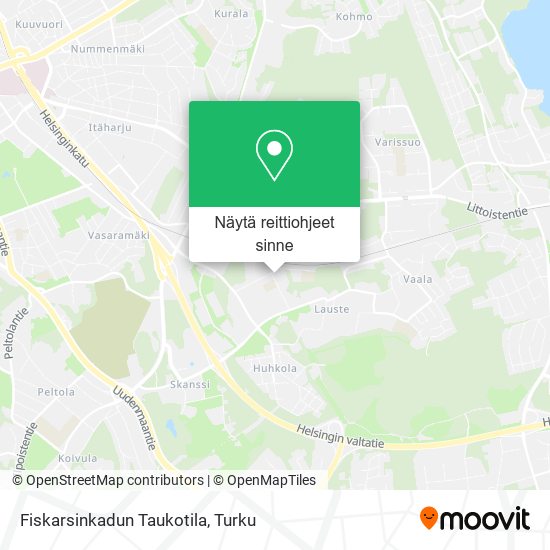 Fiskarsinkadun Taukotila kartta