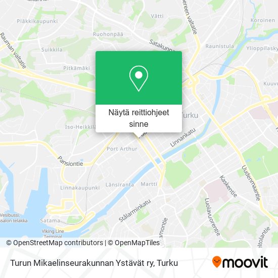 Turun Mikaelinseurakunnan Ystävät ry kartta