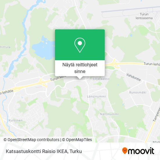 Katsastuskontti Raisio IKEA kartta