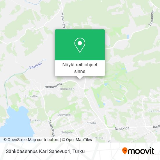 Sähköasennus Kari Sanevuori kartta