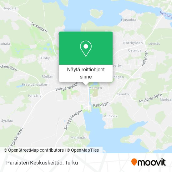 Paraisten Keskuskeittiö kartta