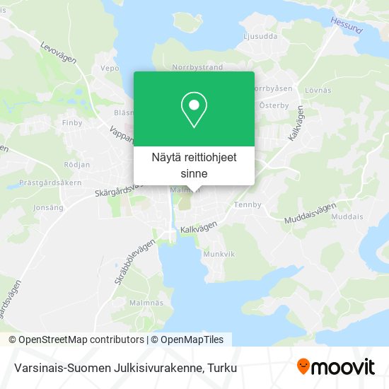 Varsinais-Suomen Julkisivurakenne kartta