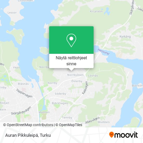Auran Pikkuleipä kartta