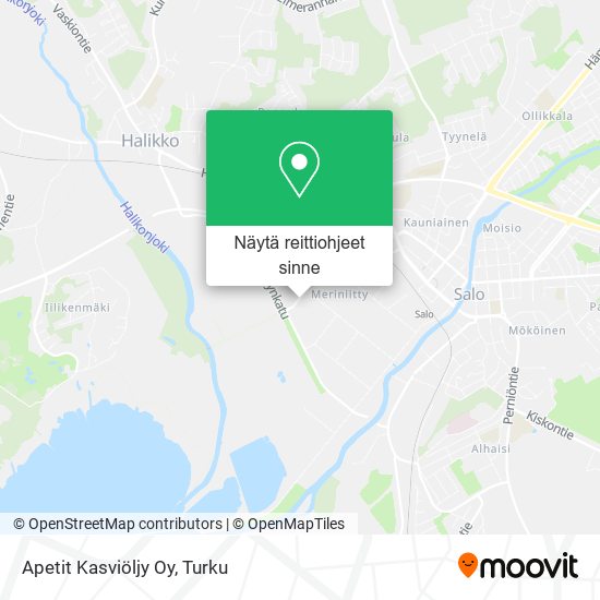 Apetit Kasviöljy Oy kartta