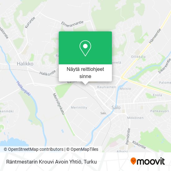 Räntmestarin Krouvi Avoin Yhtiö kartta