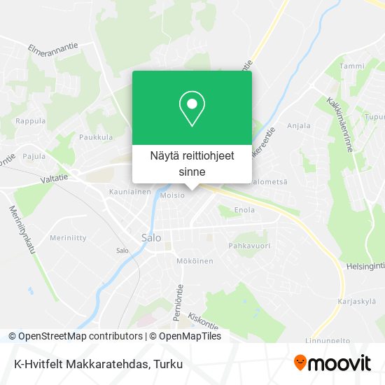 K-Hvitfelt Makkaratehdas kartta