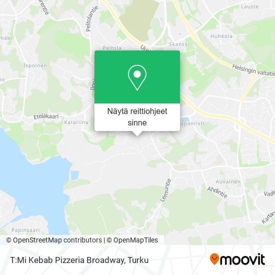 T:Mi Kebab Pizzeria Broadway kartta