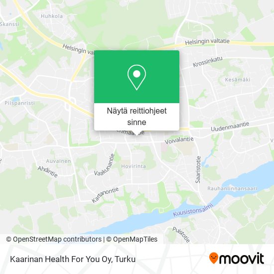Kaarinan Health For You Oy kartta