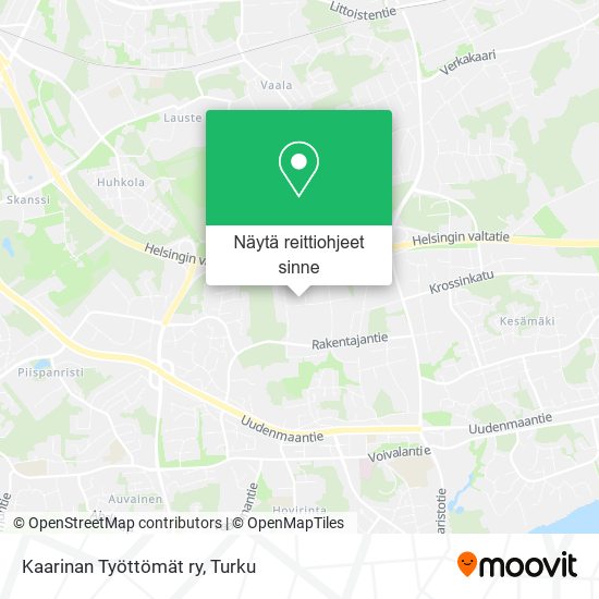 Kaarinan Työttömät ry kartta