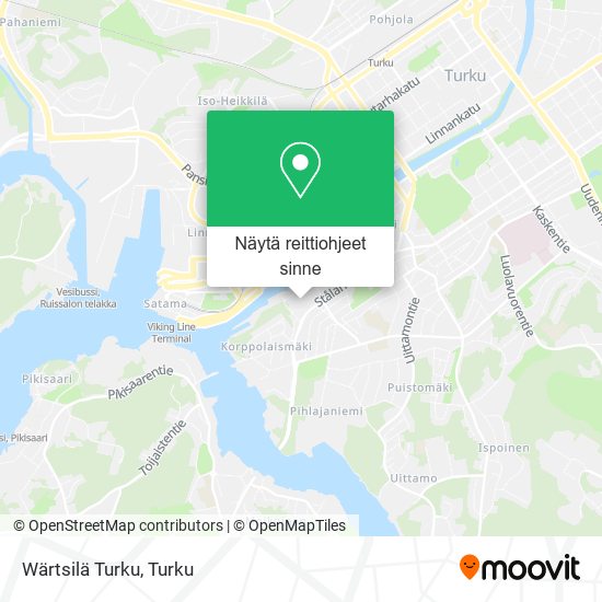 Wärtsilä Turku kartta