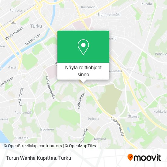 Turun Wanha Kupittaa kartta