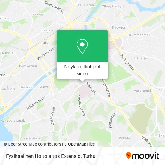 Fysikaalinen Hoitolaitos Extensio kartta