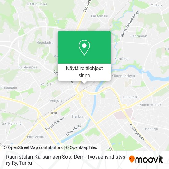 Raunistulan-Kärsämäen Sos.-Dem. Työväenyhdistys ry Ry kartta